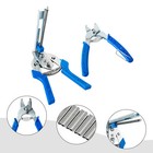 Type M Nail Ring Plier Kit Poultry Bird Cage Fasten Hog Wire Clamp Staples Tool