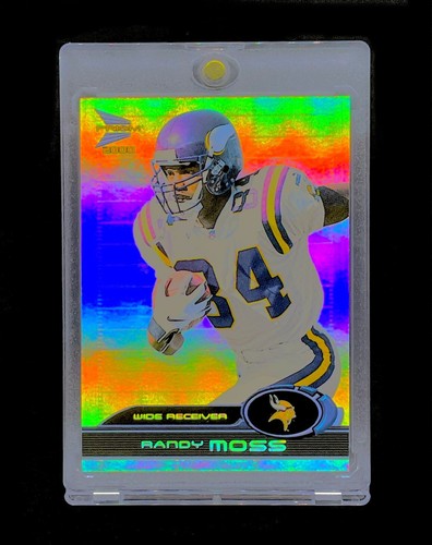RANDY MOSS RAINBOW FOIL REFRACTOR RARE PRISM Holo Insert - VIKINGS - Picture 2 of 5