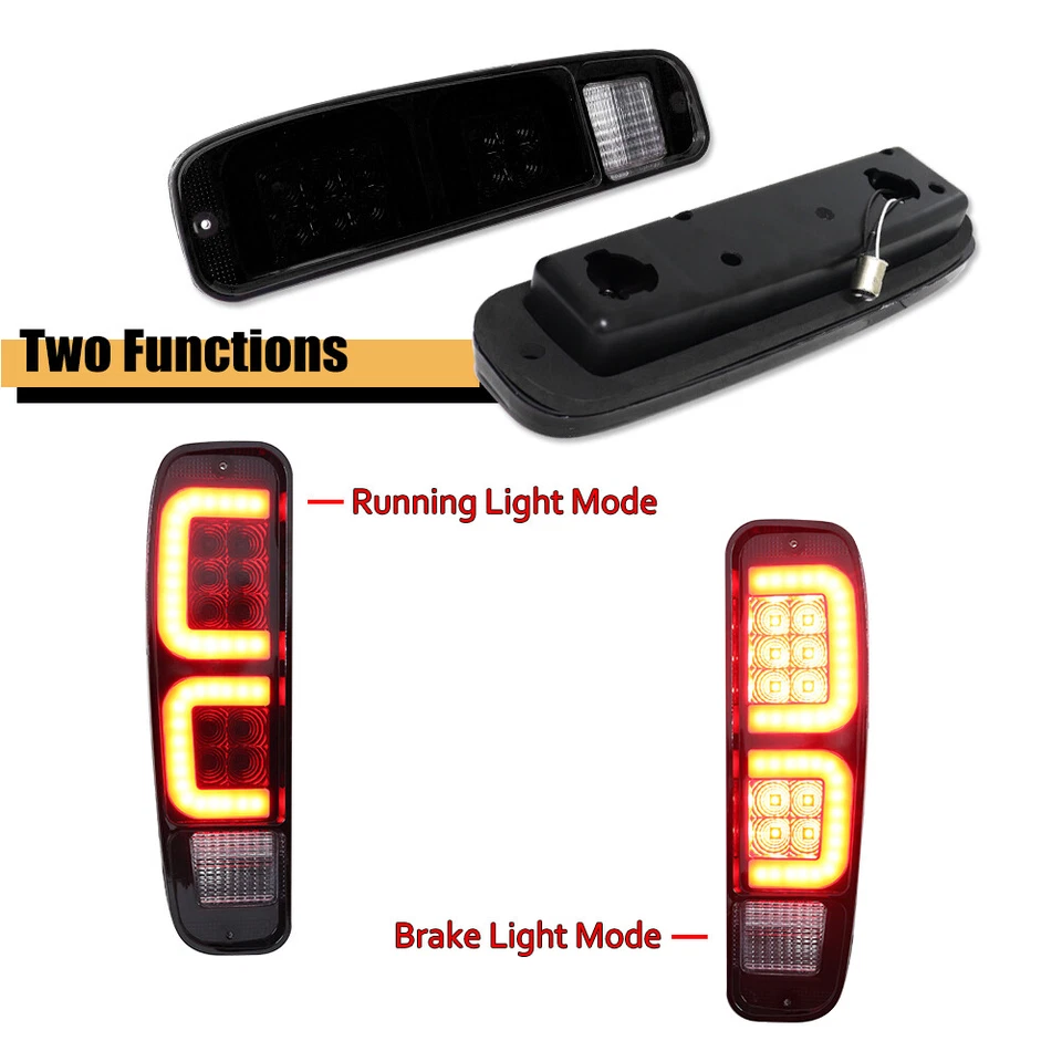 Luces traseras LED Smoke para Ford F150/F250/F350 Bronco E100 E150 E250 E350 1973-79 Foto 2 de 4