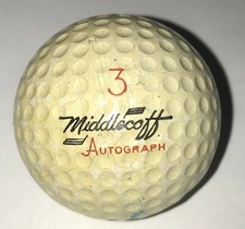 Vintage Wilson Middlecoff Volcanized Autograph Golf Ball 3 B-2-2