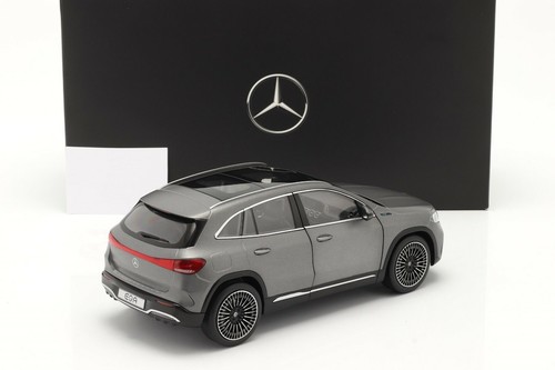 MERCEDES-BENZ EQA (H243) 2021 Designo Mountaingrey - 1/18 - NZG - Dealer version - Picture 2 of 8