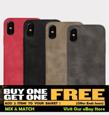 Luxus Leder Hülle für Apple iPhone 6 6S X XS Weich Slim Stoßfest Neu Cover