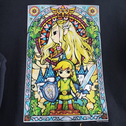 The Legend of Zelda Wind Waker HD Crewneck Sweatshirt Men's Small Black 2014 - Picture 2 of 4