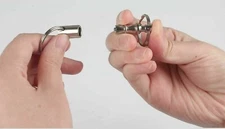 10pc DETACHABLE KEY CHAIN NICKEL PLATED - PULL APART QUICK RELEASE KEY RING 