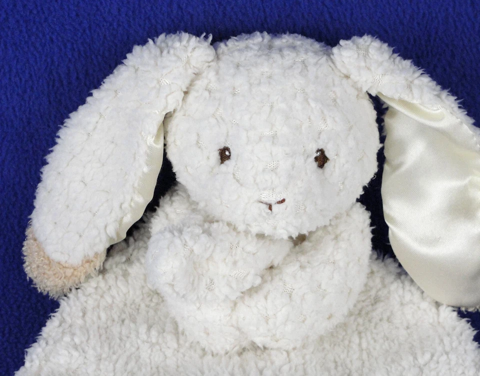 Manta de seguridad Mary Meyer avena conejito Lovey bebé orejas satinadas crema gordita 12" Foto 2 de 4