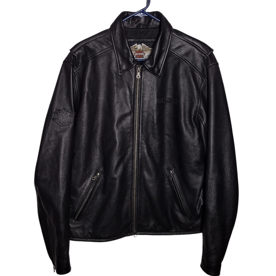 Vintage Harley Davidson Black Leather Motorcycle Jacket Size Vintage Harley Davidson Black Leather Motorcycle Jacket Size