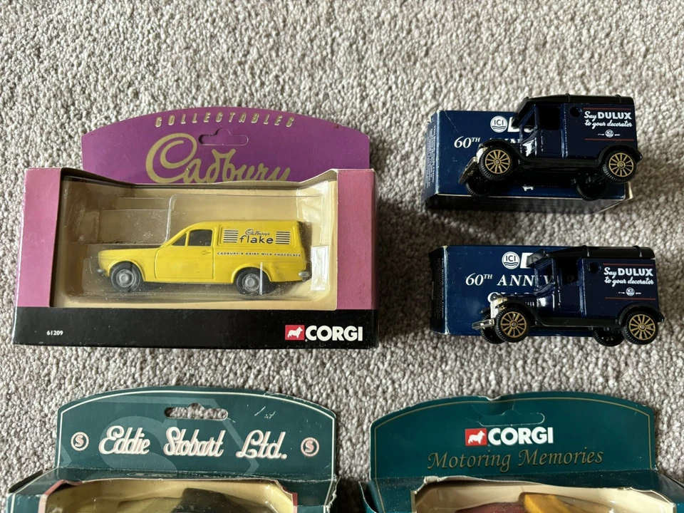 Lot of 9 x Corgi Days Gone Lledo Model Vans Advertising Boxed Cadbury BP Dulux - Image 2 of 4