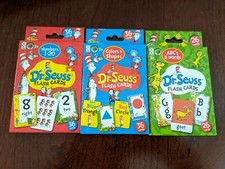 Dr. Suess-3 Decks Flash Cards ABC's  Words Colors Shapes  Numbers-New B16 