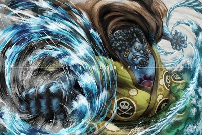 One Piece anime vinrylgrave jinbei fanart PAD Custom Gaming Mat Desk 2889