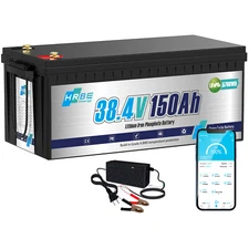 36V 150Ah LiFePO4 Lithium Battery 200A BMS for Golf Cart Trolling Motor+ Charger