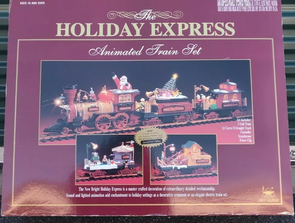 holiday express animated electric train set