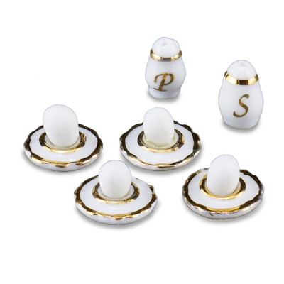 Reutter Porzellan Frühstückseier / Morning Hard Boiled Egg Set 1:12 Art 1.327/5