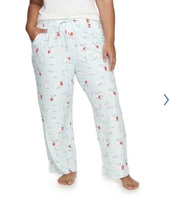 Plus Size Sonoma Goods For Life Bear Pajama Pants, Sleepwear
