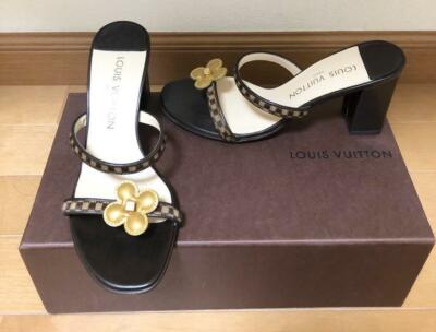 靴 LV Damier Mule Sandals Brown 36 Y2K s-l400.jpg