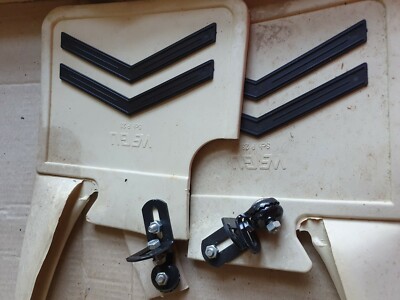 Mud Flaps Peugeot 304 White Mud Flaps Set NOS Wegu 