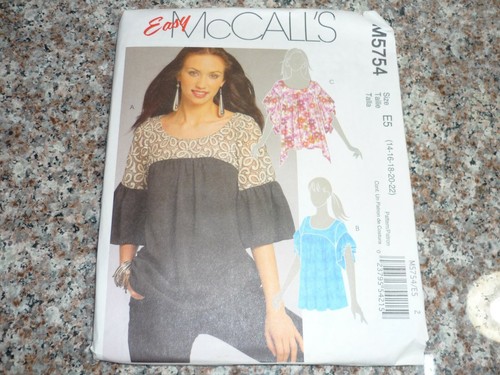 A McCalls Women's Blouse Top Shirt sewing pattern U pick NEW UNCUT sz 4-22 - Picture 8 of 33