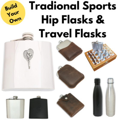 Traditionelle Sport Flachmänner & Reiseflaschen Gravur Geschenke