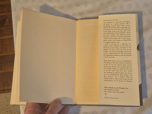 Tom Neale / An Island to Myself 1st Edition 1966 RARE - Picture 6 of 6