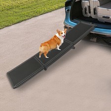 Dog Ramp For Car Suv Travel Stair Step Foldable Lightweight Ladder Load 75KG USA