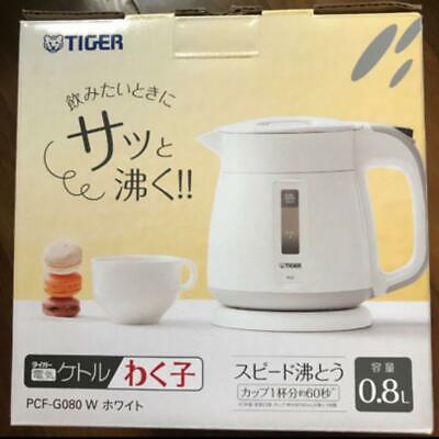 Tiger Thermos Electric Kettle 800ml White Wakuko Pcf G080 W Ac100v New Ebay