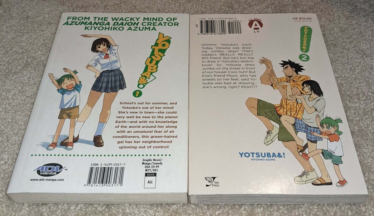YOTSUBATO Yotsuba&! English Manga Volumes 1 & 2 Kiyohiko YOTSUBATO Yotsuba&! English Manga Volumes 1 & 2 Kiyohiko