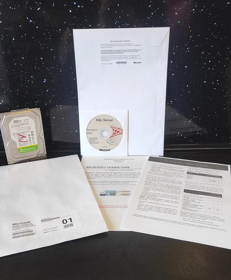 SQL Server 2022 Standard 16 Core License & DVD Unlimited CALs - Retail NEW - Image 2 of 4