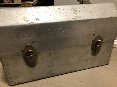 L MAY MFG Vintage Aluminum Miners Lunch Box Pail - Sudbury Ontario