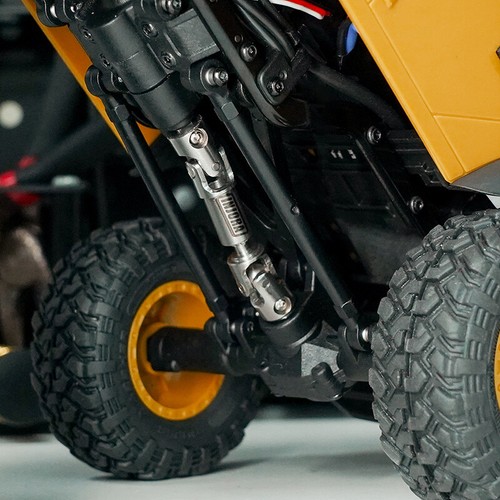 INJORA Stainless Steel Drive Shafts for 1/24 RC Crawler FMS FCX24M Upgrade - Picture 5 of 12
