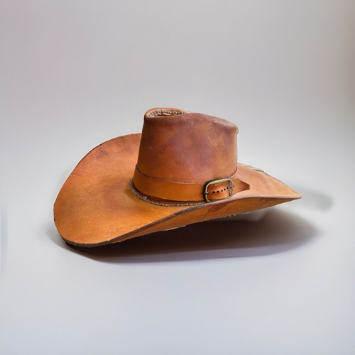 VTG 100% Genuine Leather Cowboy Western Core Trim Buckle RARE Unisex Yellowstone - Picture 16 of 24