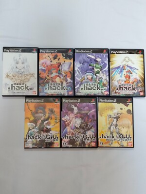  Dot hack .hack 1 2 3 4 & G.U. 1 2 3 Lot 7 set PS2 Playstation2 Japanese Ver.
