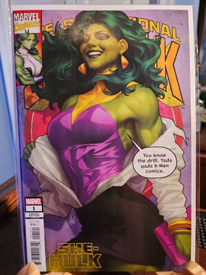 She-Hulk #1 Artgerm Variant NM Marvel Comics 2022 Rowell Antonio