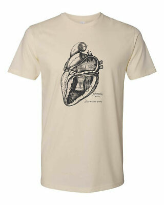 Cottage Cult Clothing Tee T Shirt Cotton Medical Anatomy Victorian Art Heart #7