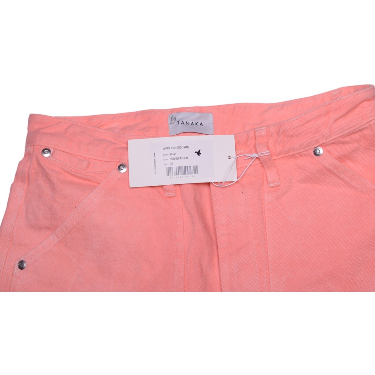 NEW Tanaka Work Jean Trousers Pants Denim Sun Bleached ST-48 NEW Tanaka Work Jean Trousers Pants Denim Sun Bleached ST-48