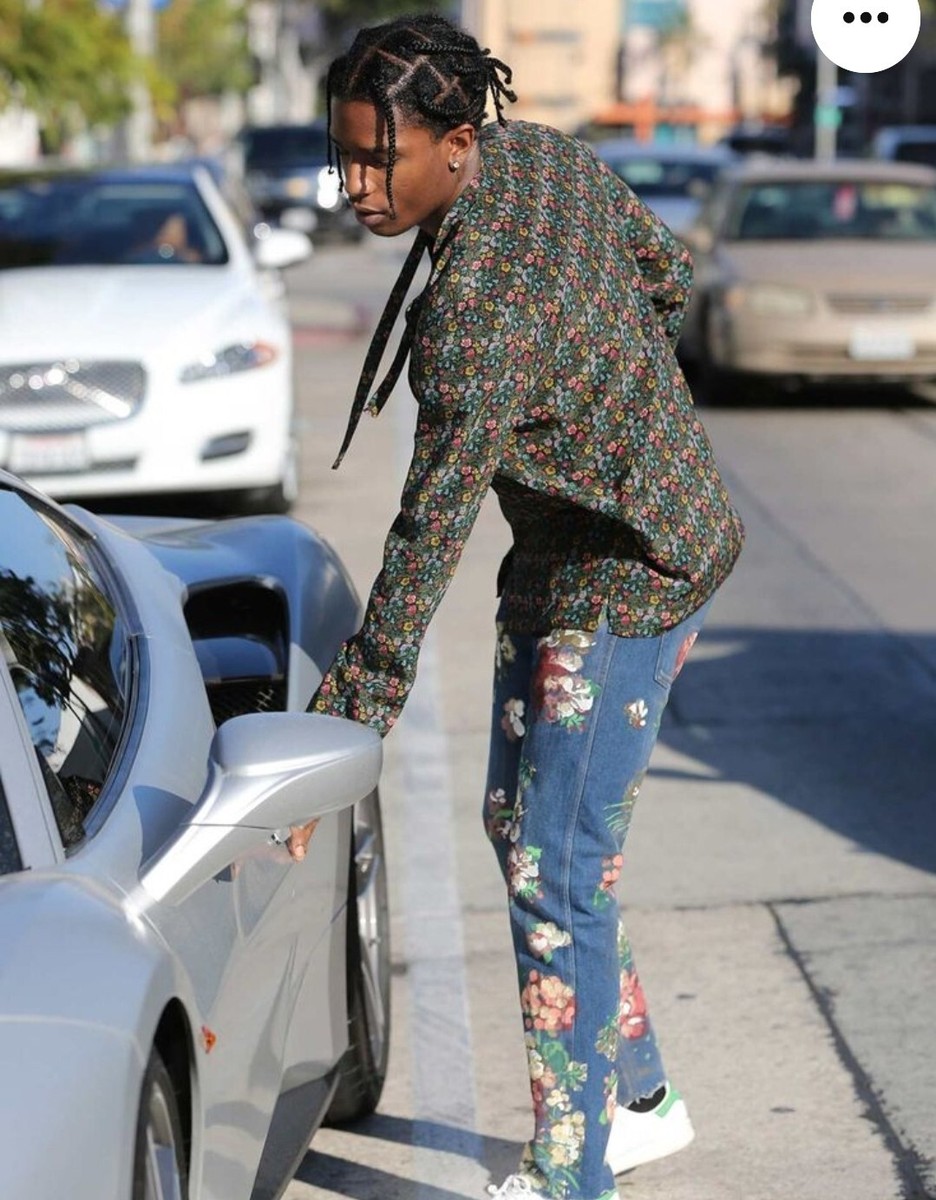 Gucci カラーブロック ジップアップポロシャツ Gucci Flowers Silk Cambridge Button Down Shirt Bow Long Sleeve