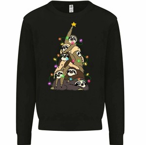 kids sloth christmas jumper