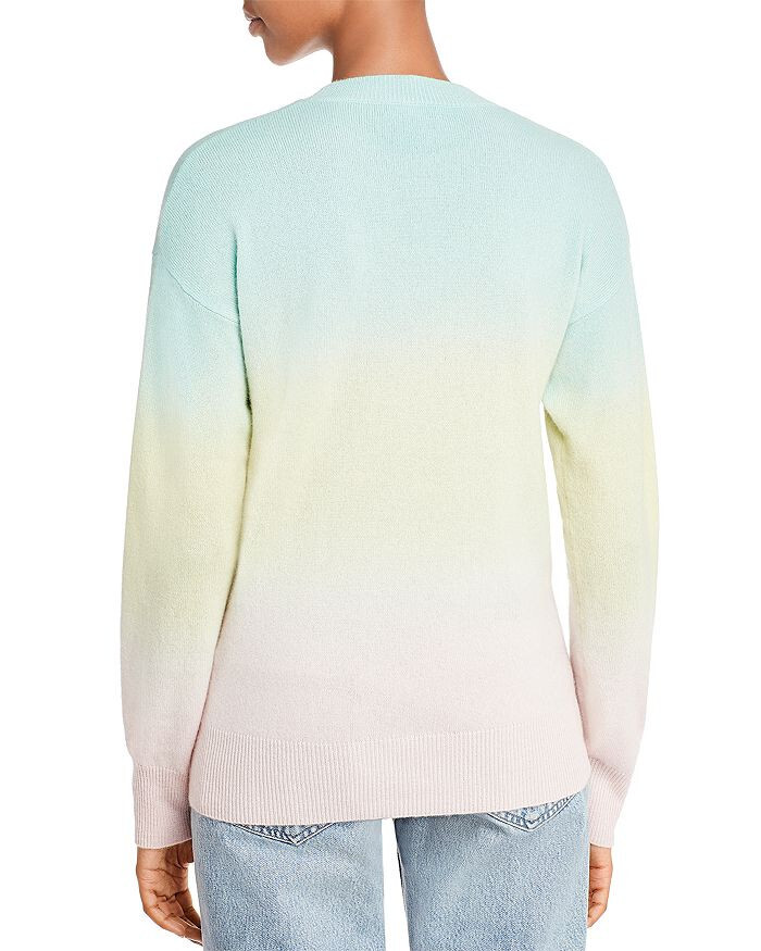 AQUA Women's Cashmere Ombre Cashmere Sweater Sky Multi S | eBay