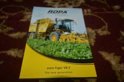 Ropa Euro-Tiger V8-3 Sugar Beet Harvester Brochure FCCA 