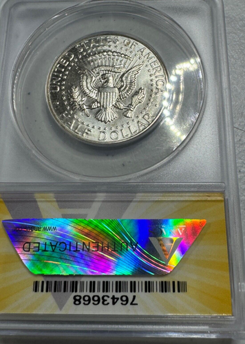 1964-D Kennedy US Silver Half Dollar, MS65 by ANACS, a SUPERB looking coin! - Picture 4 of 6