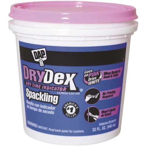 DAP 12327 Spackling Paste White, White, 32 fl-oz Tub - 第 1/4 張圖片