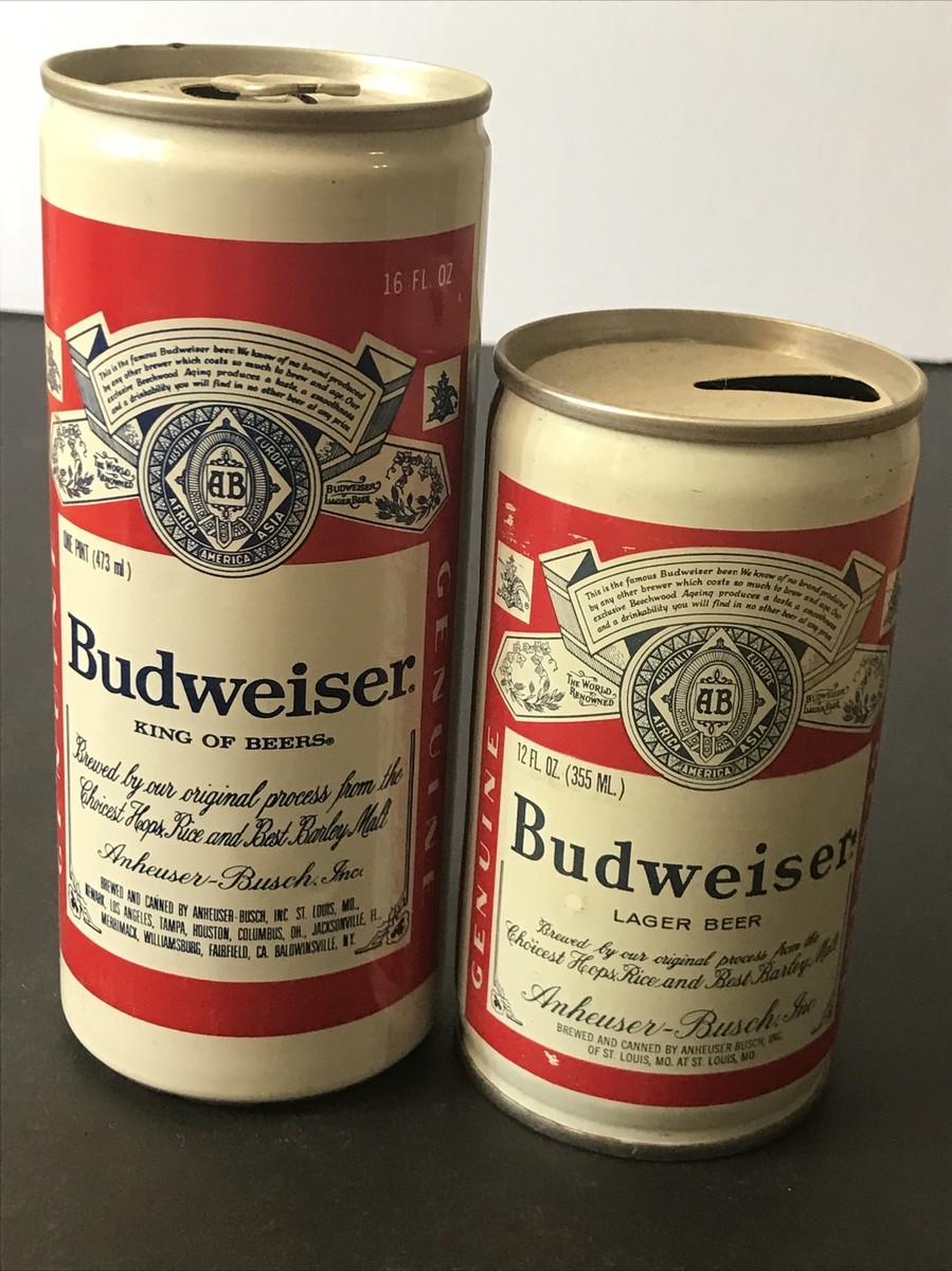 Budweiser Beer Cans (Vintage bud cans) 2 cans | eBay