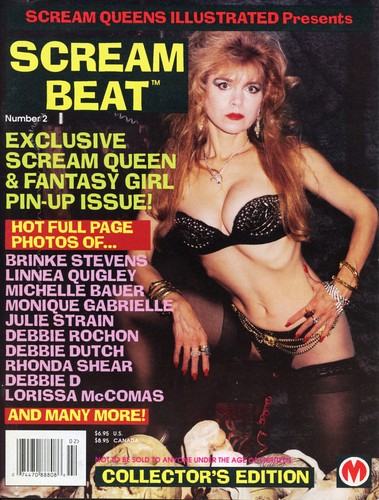 SCREAM QUEEN ILLUSTRATED'S Scream Beat #2 1996 AUTOGRAPHED BRINKE STEVENS
