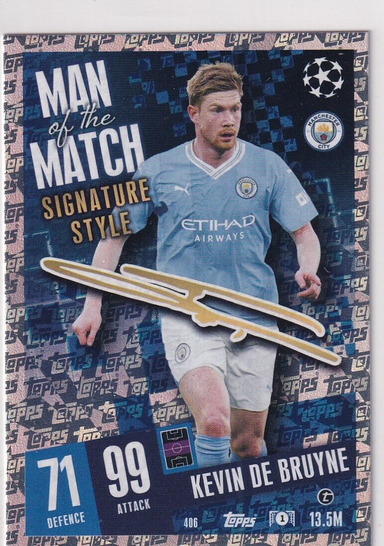 Topps Match Attax Champions League 23/24 Nr. 406 Kevin De Topps Match Attax Champions League 23/24 Nr. 406 Kevin De