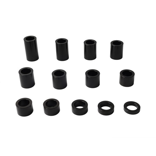 Wheel Axle Spacers ID 1" OD 1 1/2" For Harley Touring Road Glide Softail BLK - Picture 2 of 11