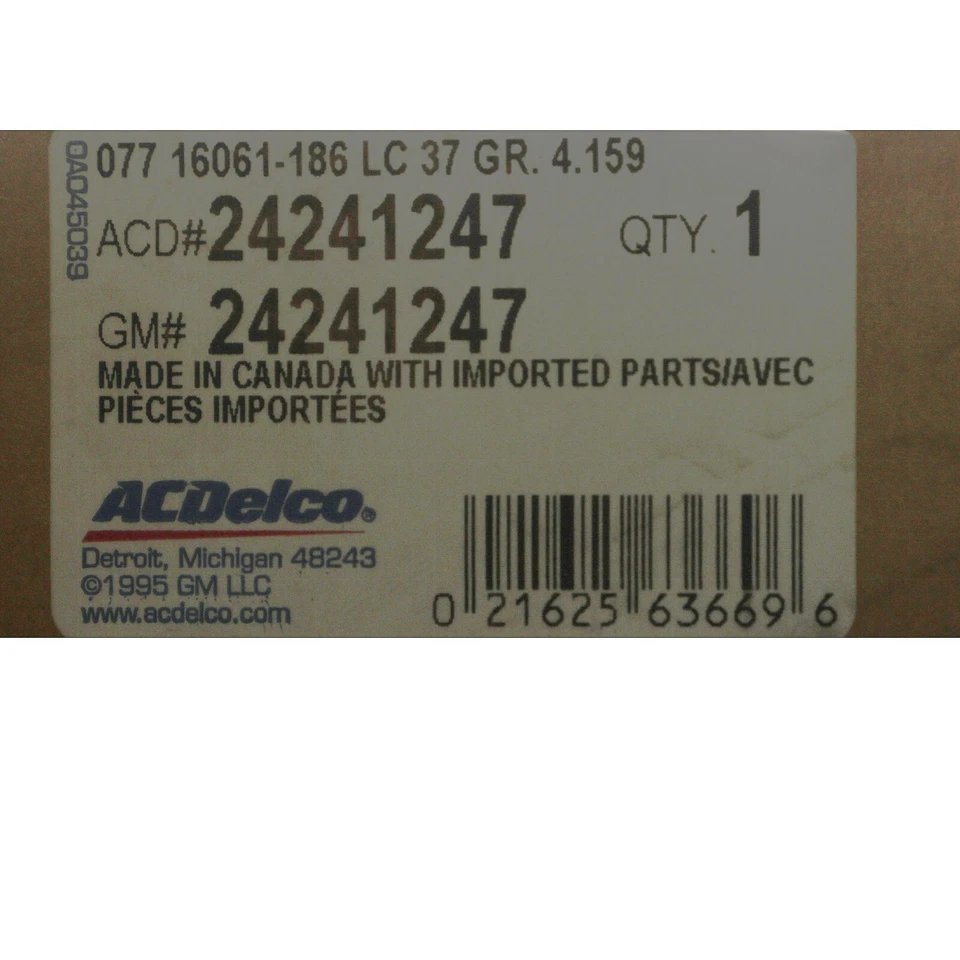 原始设备制造商全新 08-20 别克雪佛兰 GMC 庞蒂亚克自动变速箱齿轮 24241247 — 第 3/3 张图片