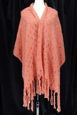 Powder UK Women's Multicolor 100% Polyester Scarf Fringe Trim Pashmina One Size