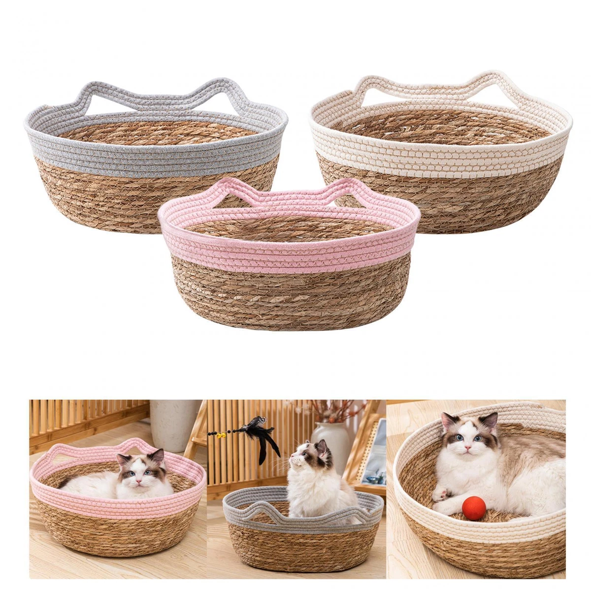 Cat sleeping basket top