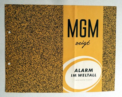 ALARM IM WELTALL Forbidden Planet WERBERATSCHLAG EA Campaign Book ´57 SCIFI-KULT