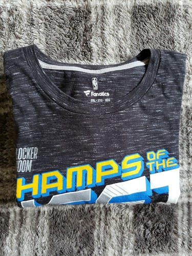 NBA GOLDEN STATE WARRIORS Champs Of The West 2018 FANATICS Size 2XL Shirt EUC 😊 - Picture 5 of 6