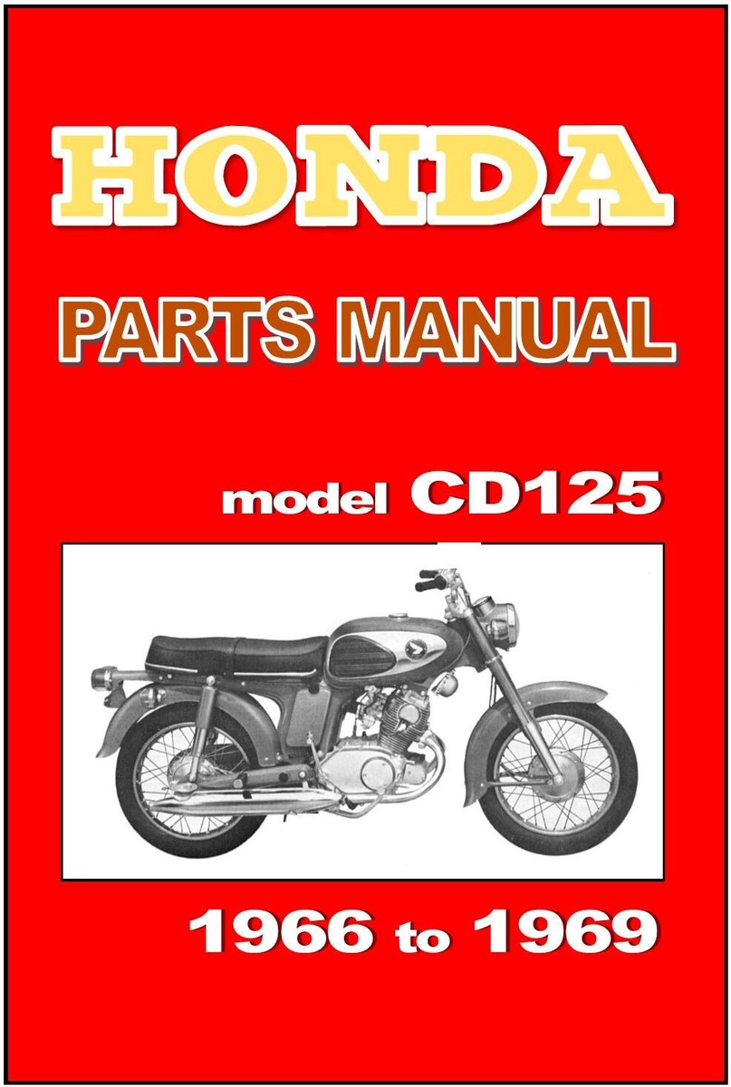 HONDA Parts Manual CD125 1966 1967 1968 & 1969 Replacement Spares