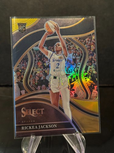 2024 Select WNBA Rickea Jackson Black-Gold /5 Courtside No.235 LA Sparks